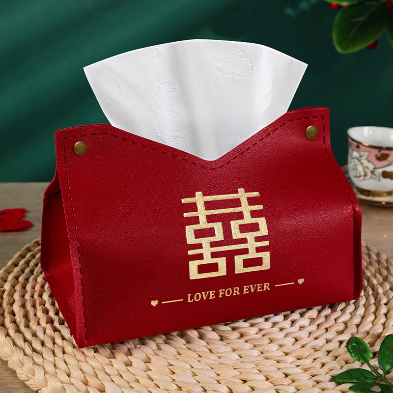 ティッシュペーパーボックス、結婚式や婚約の装飾品、レザーティッシュセット、結婚式の部屋の装飾、ティッシュバッグ、ウェディング用品|undefined