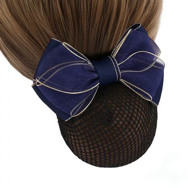 Head flower female professional hair nurse hair net headdress hair clip hotel bank stewardess work work net pocket hair accessories