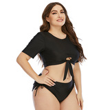 Раздельный купальник, 22 года, большой размер, европейский стиль