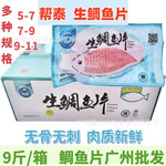 翔泰生鲷鱼9斤/箱日式料理生鲷鱼片加吉鱼片寿司刺身即食罗非鱼片