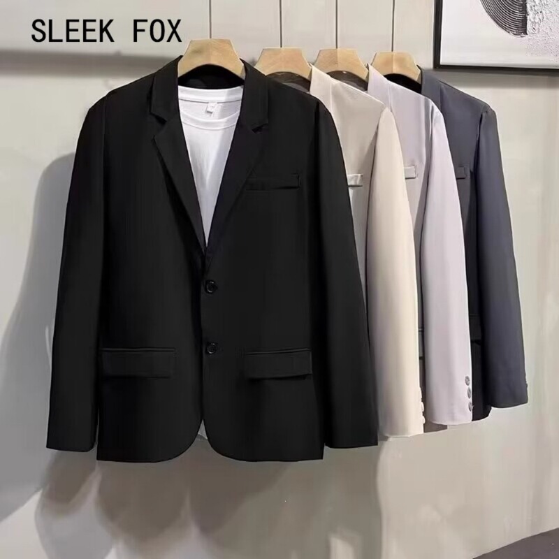 Business High-Quality Formal Professional Suits for Men, New Spring Fashion Versatile Suits, Casual Single-Breasted Suit Jackets