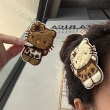 KT猫魔术贴卷毛双层刘海贴碎发侧边发帖发饰简约无痕少女发粘