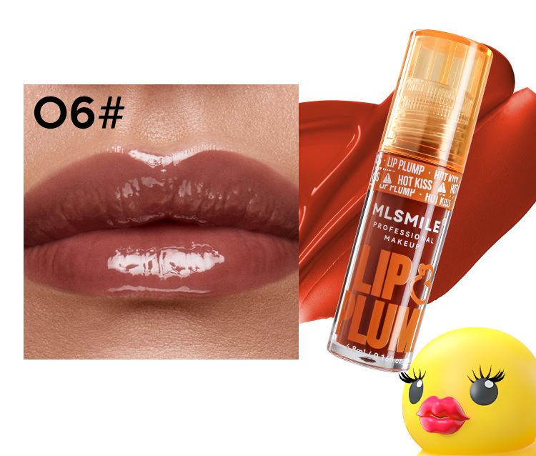 MLSMILE 6-color Duck Lip Oil Lip Gloss, Big Mouth Pouty Lip Honey Lip Glaze undefined