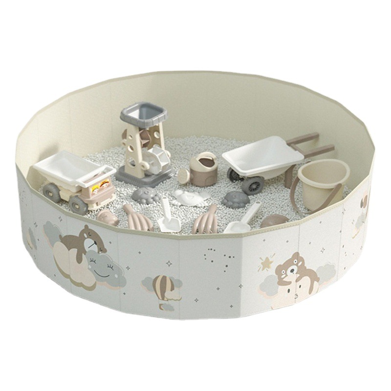 子供の決明子のおもちゃの砂の池のスーツの赤ちゃんの室内の家庭用の大きい粒子は砂のシャベルの砂浜で砂を掘る道具を遊びます。