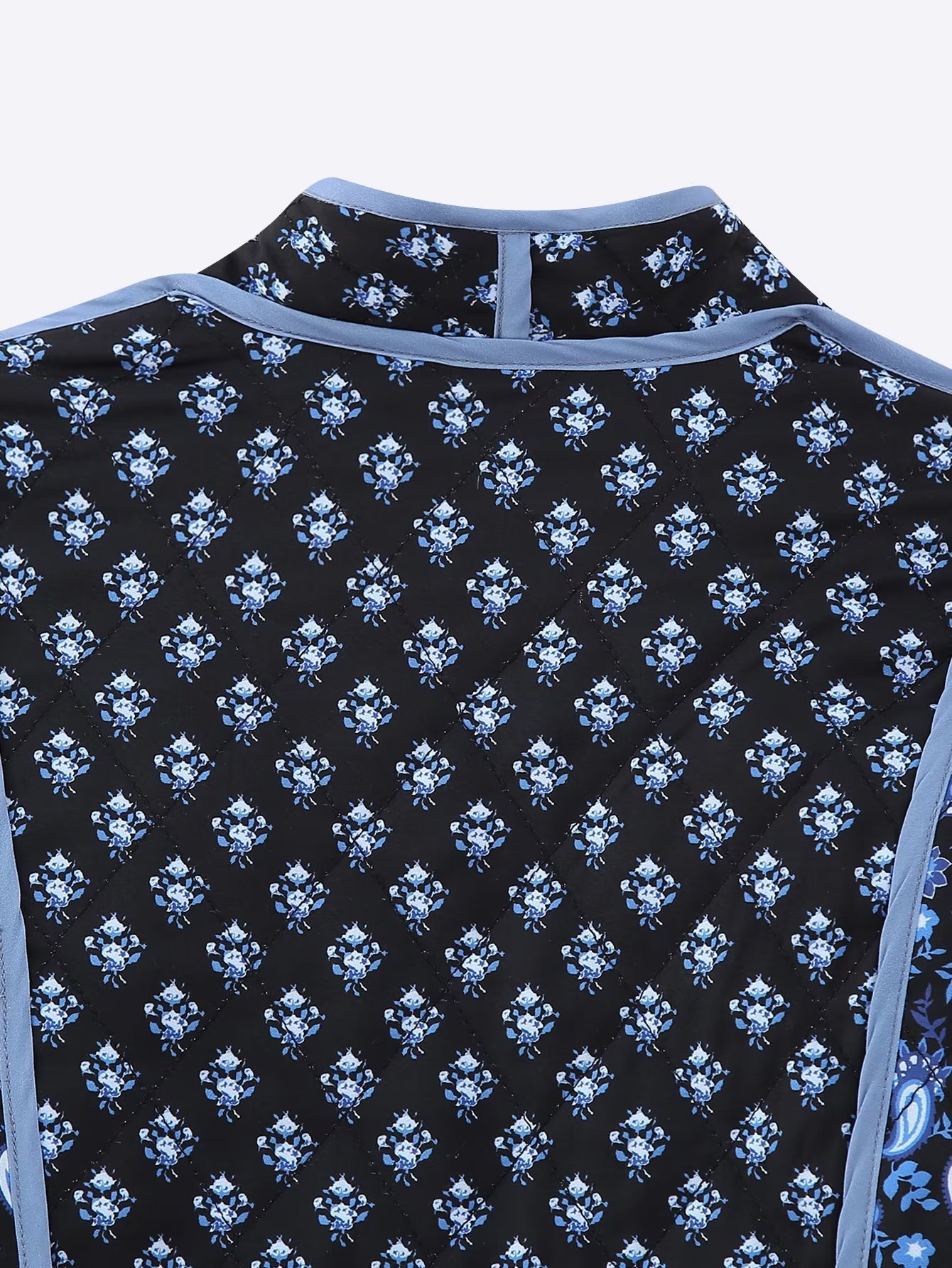 Women's Reversible Printed Jacket Lightweight Autumn Cotton Coat_voghion.com