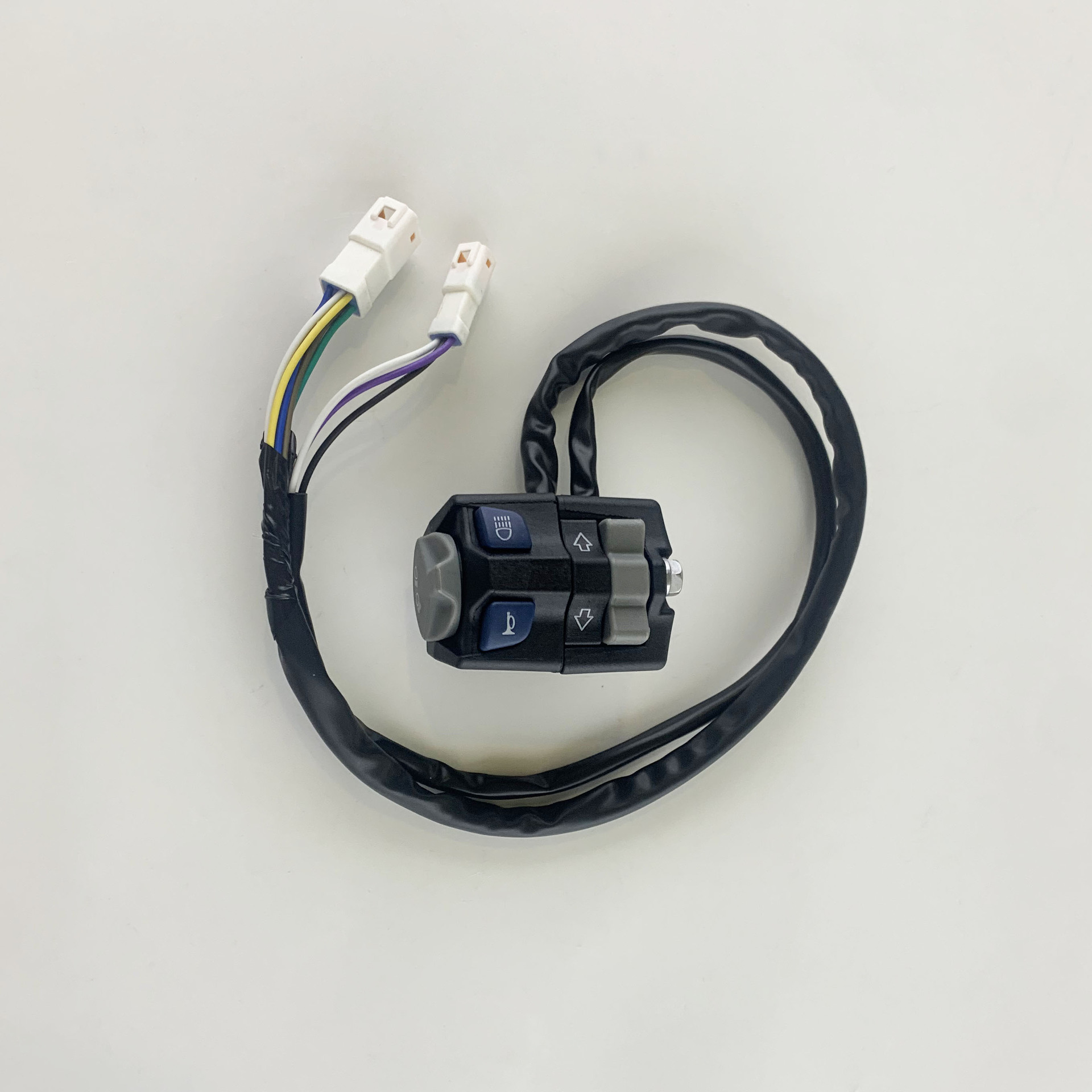 Universal Motorcycle Modification Accessories Original High and Low Beam Switch Flameout Horn Direction Left and Right Light Buttons