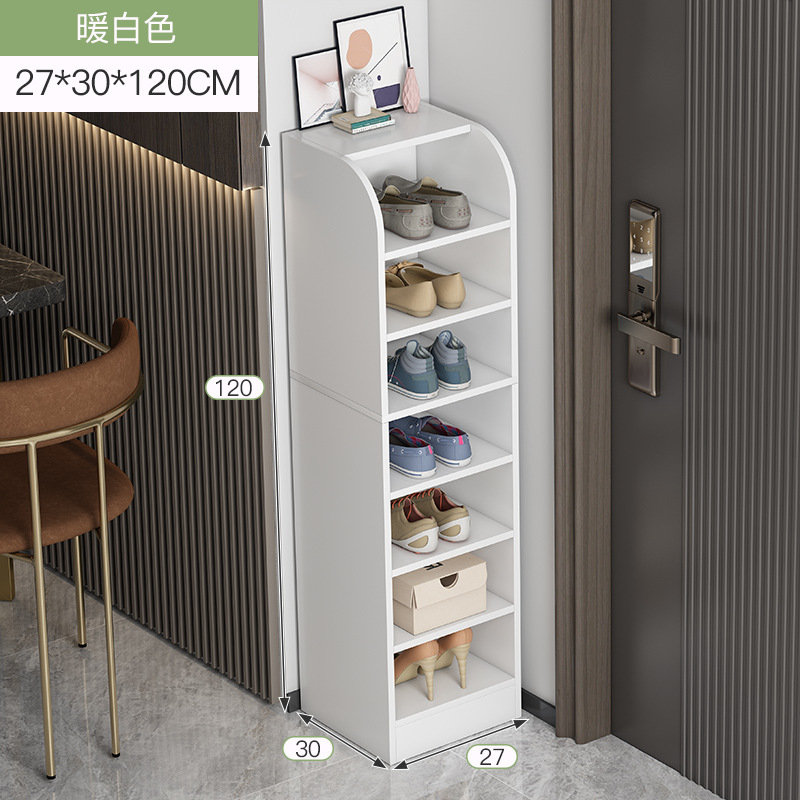 Zapatero simple hogar pequeño mini ahorro de espacio sala de estar estante de almacenamiento puerta esquina gran capacidad estrecho vertical zapato rack