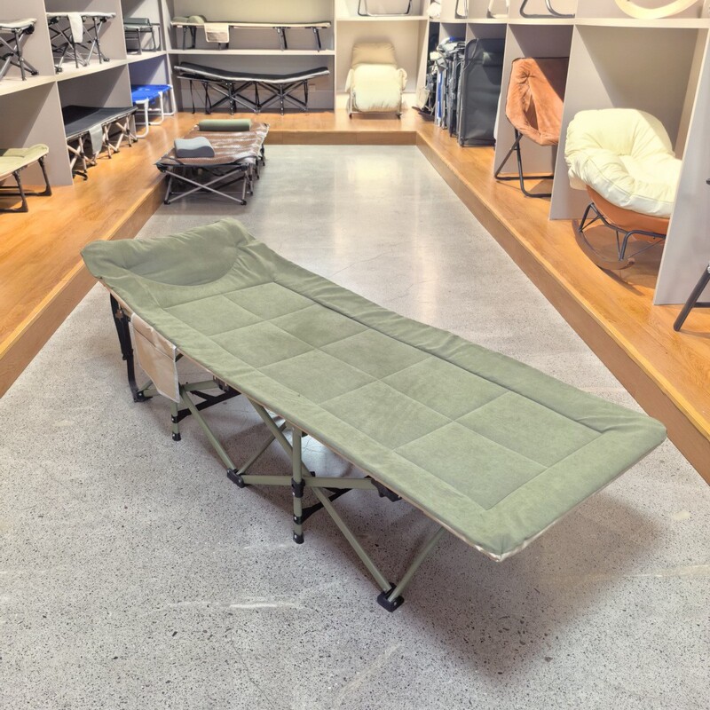 Wow! Camping Single-Person Ten-Leg Folding Bed, Oxford Cloth Military Cot, Outdoor Camping Cot, Non-Aluminum Alloy, Portable Wow! Camping Single-Person Ten-Leg Folding Bed, Oxford Cloth Military Cot, Outdoor Camping Cot, Non-Aluminum Alloy, Portable