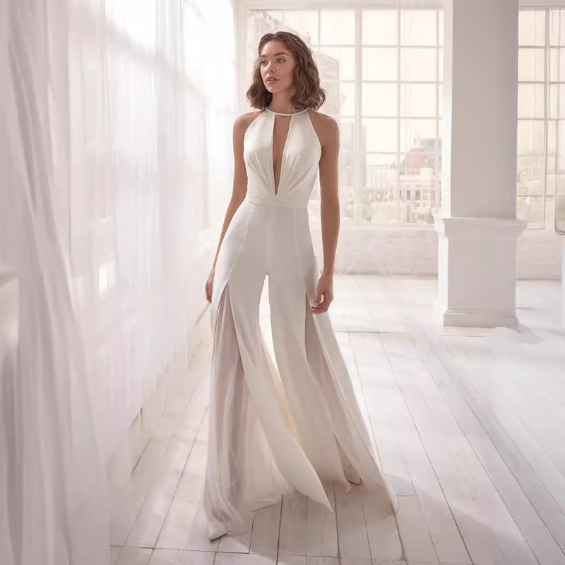 Ebay Amazon Explosions 2024 European and American Foreign Trade New Women's Sexy Deep V-Neck Jumpsuit Casual Pants Ebay Amazon Explosions 2024 European and American Foreign Trade New Women's Sexy Deep V-Neck Jumpsuit Casual Pants
