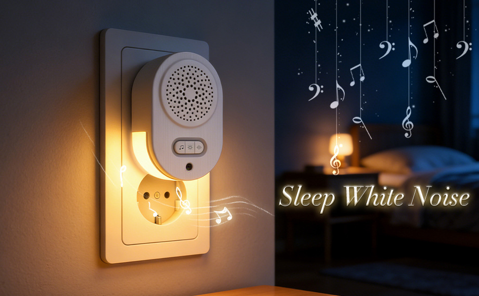 Candeeiro de noite rgb para quarto com comando e som relaxante_voghion.com