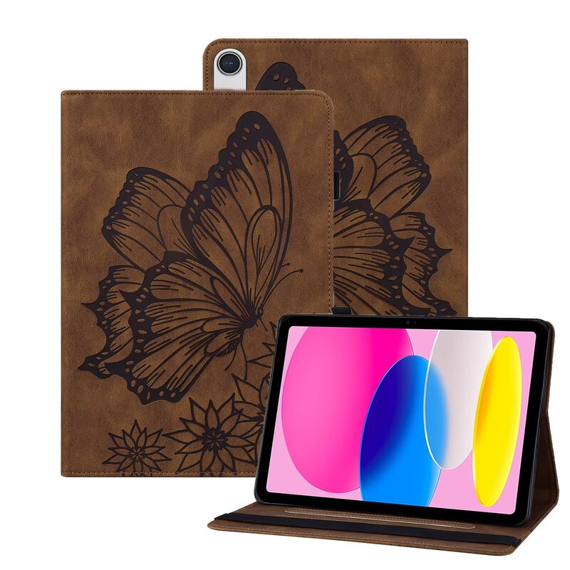 Suitable for Huawei MatePad SE Flat Leather Case Xiaomi 5 Retro Frosted Butterfly Card Leather Case Amazon