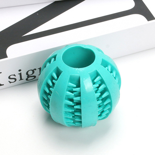 Pet watermelon ball, leaky food ball, TPR rubber spike ball, dog chew toy ball, teeth grinding and bite-resistant pet toy