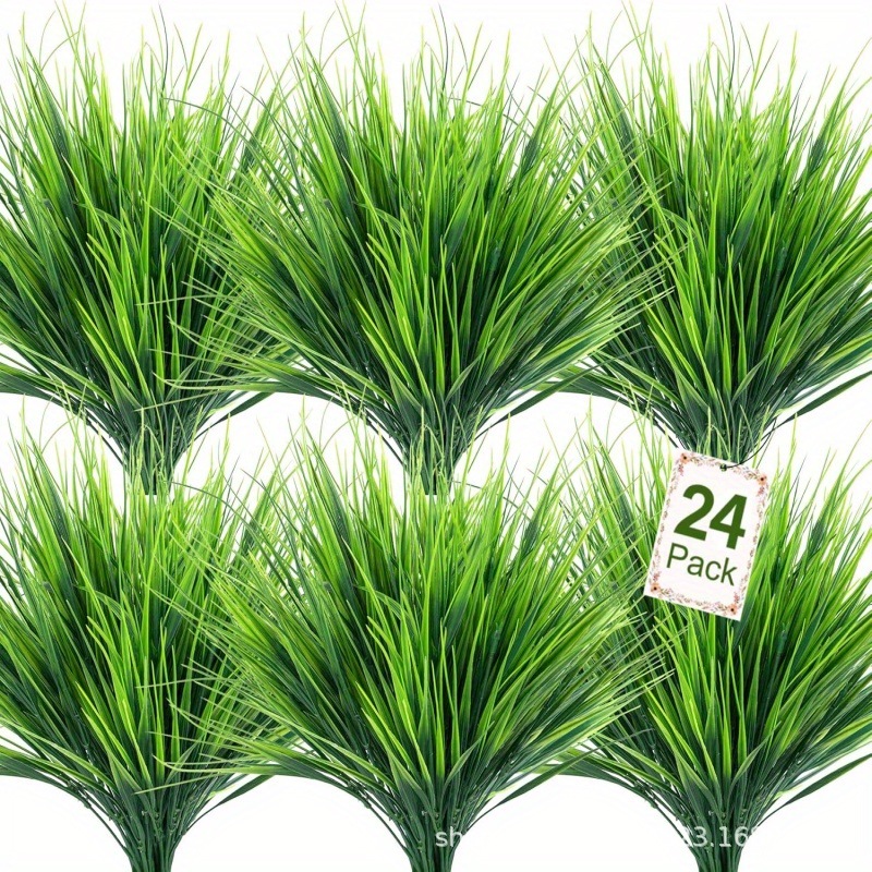 Simulated Plastic Spring Grass Bunch Water Grass Plastic Flower Fern Decoration Simulated Flower Fake Flower Green Plant