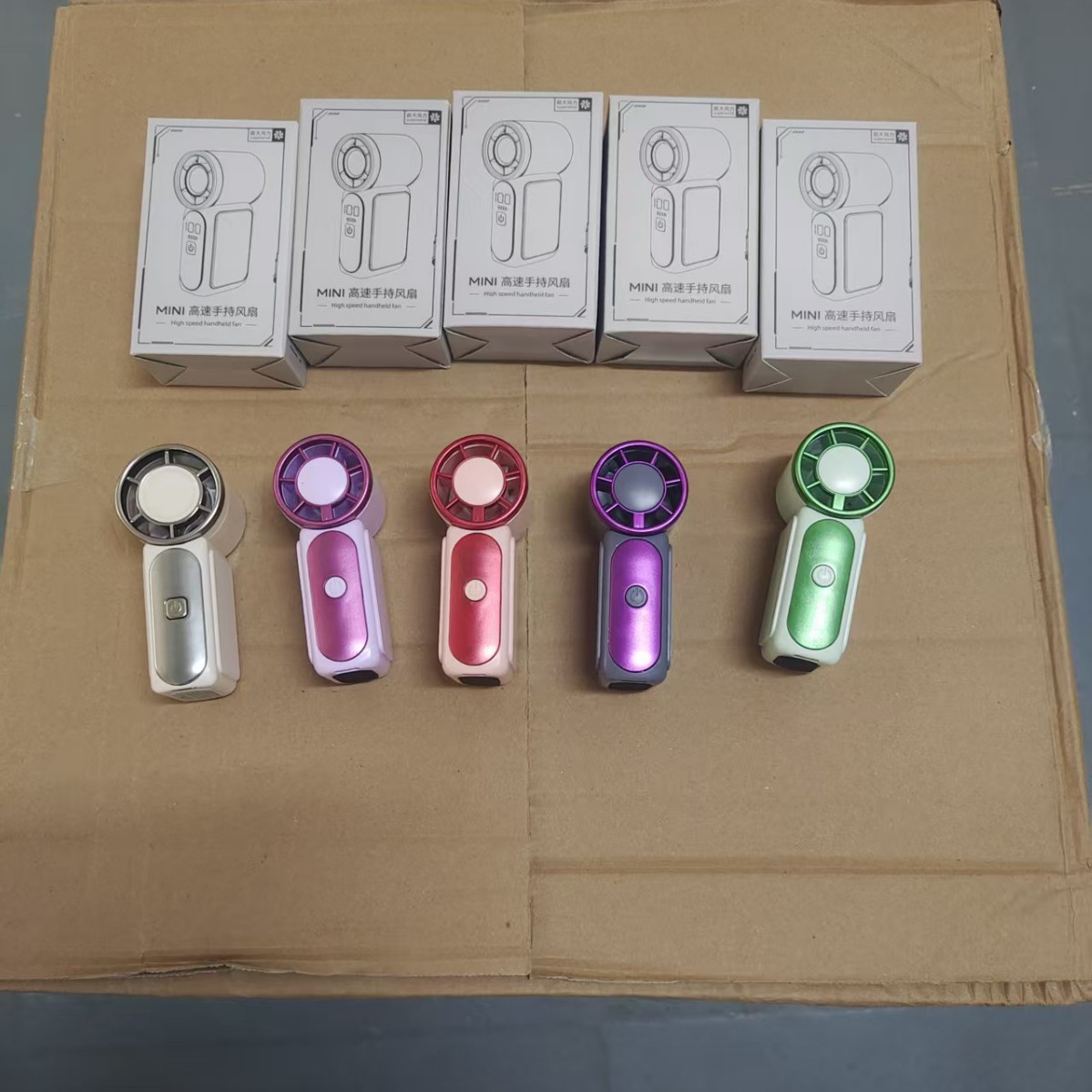 电商爆款 x688高速迷你手持风扇USB充电持久续航涡轮便携式小风扇