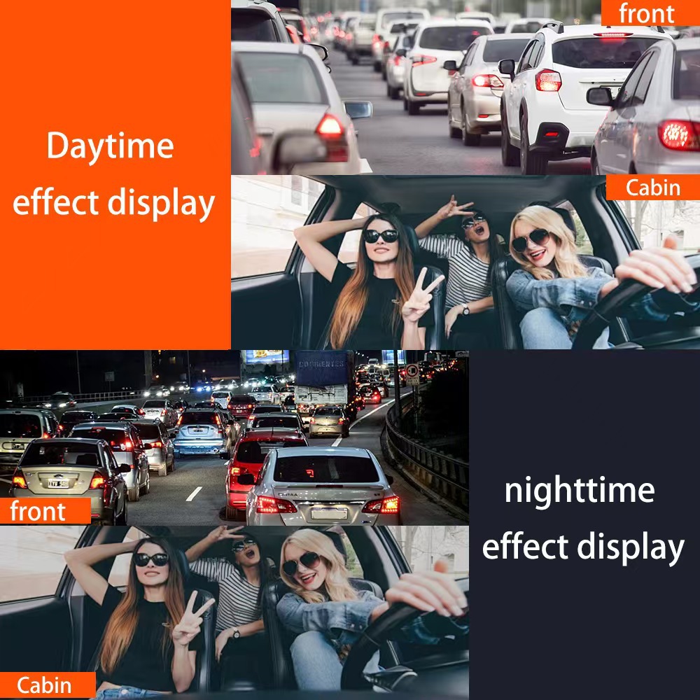 Cross-Border New 3inch Four-Channel Car Driving Recorder Wifi Connection High-Definition Night Vision Wide-Angle Car Dvr