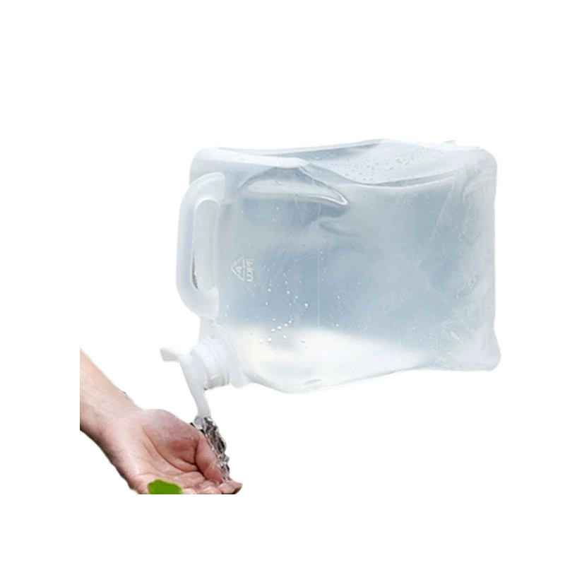 Plastic folding climbing bucket, water container for camping, internet celebrity