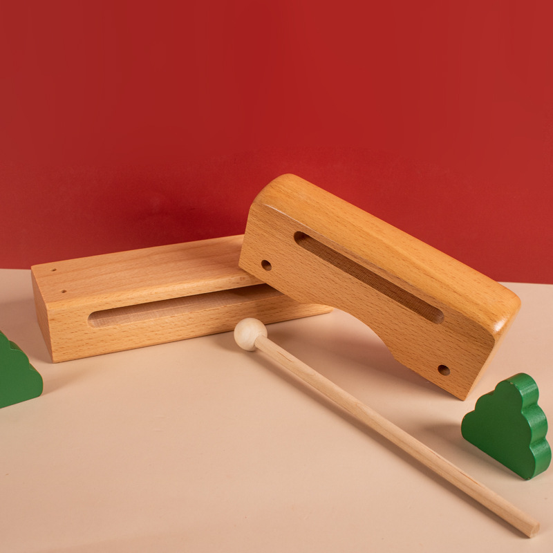 Orff instrumento musical cuadrado madera bangzi Tradicional Nacional instrumento musical ópera bangzi High Bass bangzi niños instrumento de percusión