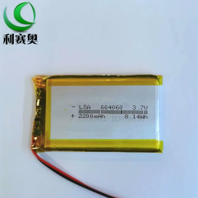 Factory 604060 polymer Lithium battery 2000mAh 3.7V positioner GPS navigation Bluetooth speaker LED