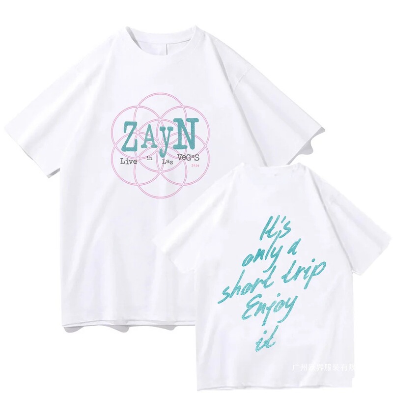 Zayn Malik Graphic High-Quality Summer T-Shirt Zayn Las Vegas Ring T-Shirt Fashion Harajuku Unisex Zayn Malik Graphic High-Quality Summer T-Shirt Zayn Las Vegas Ring T-Shirt Fashion Harajuku Unisex