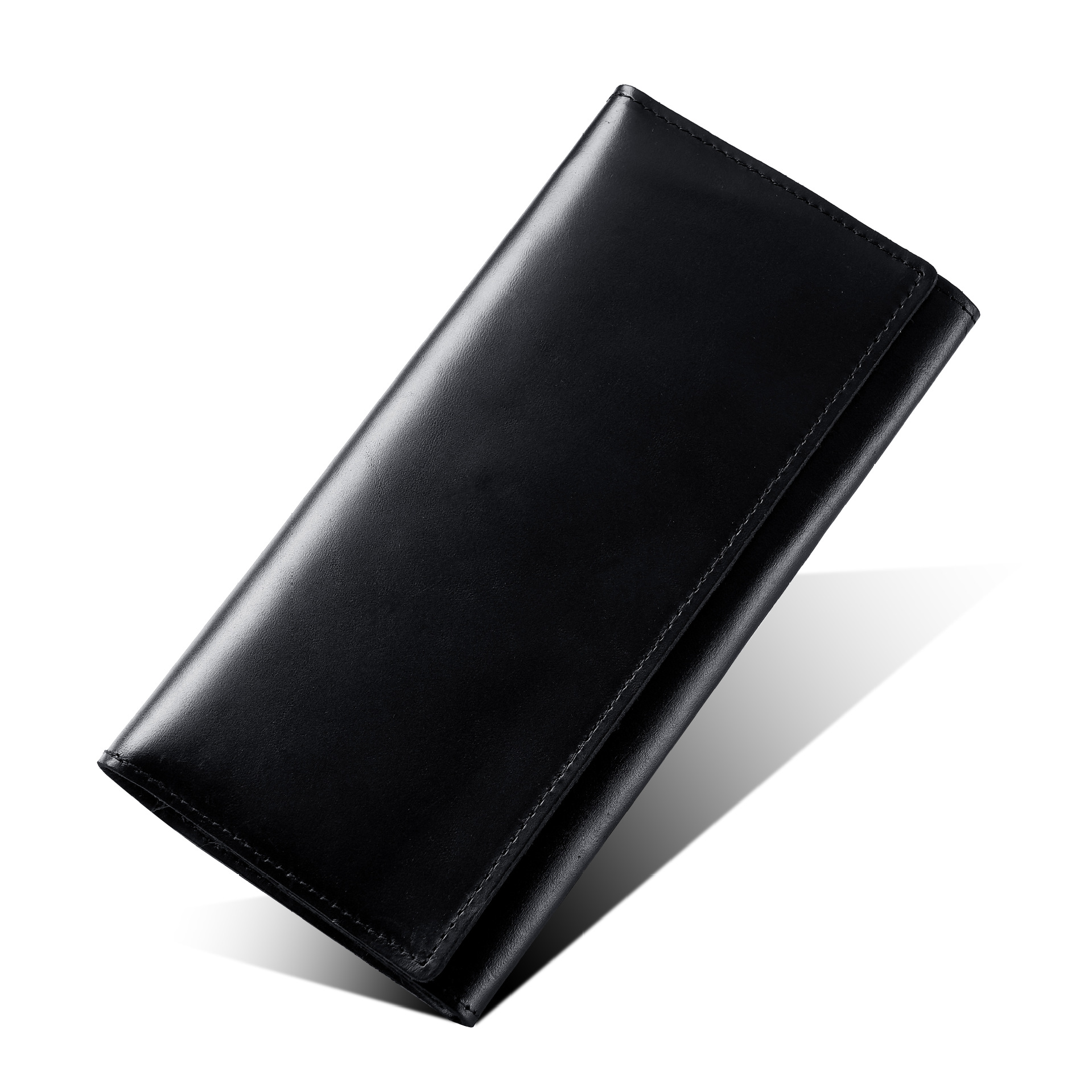 Los hombres de cuero de caballo loco de tres veces la cartera de aceite de cuero inmerso bolso del teléfono móvil de los hombres titular de la tarjeta de cuero de la cartera de comercio exterior al por mayor