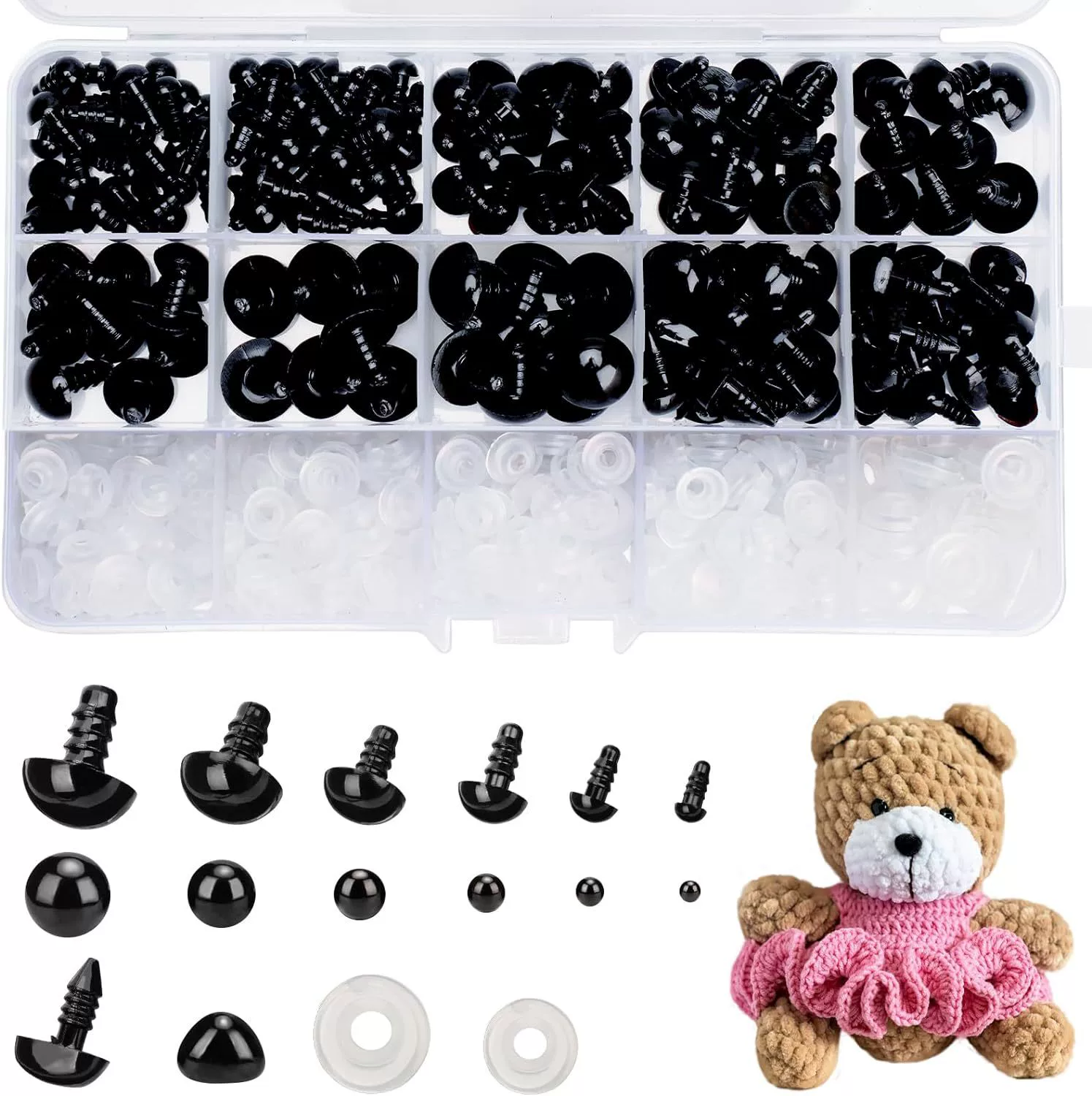 Plush doll, set, toy with accessories, 15 cells, 454 pieces