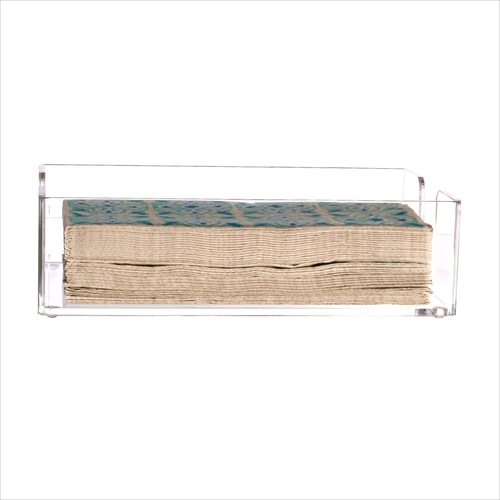 Amazon Wholesale Clear Acrylic Table Top Napkin Holder Hotel Bedside Cabinet Bathroom Tissue Box 