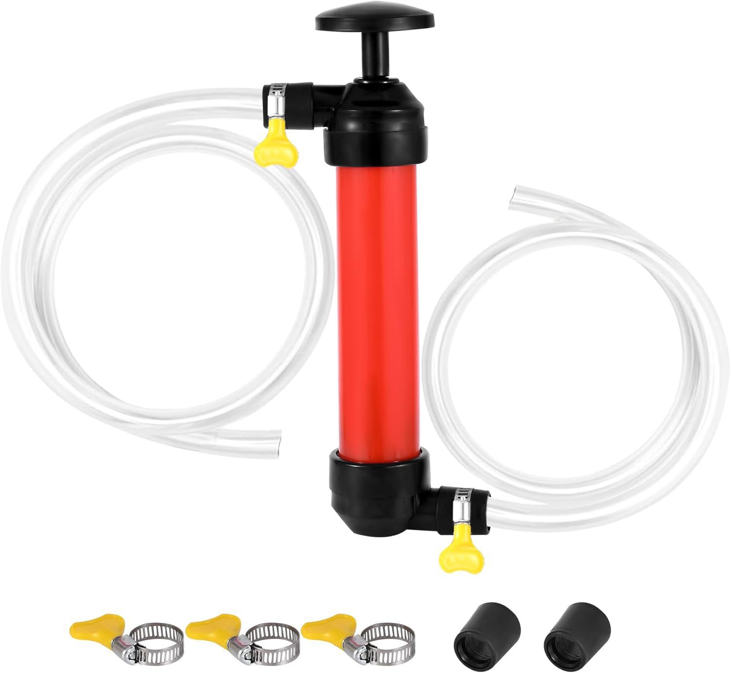 Manual Oil Pump Car Refueling Hose Rv Outdoor Refueling Siphon Pump Transparent Tube with Air Pump