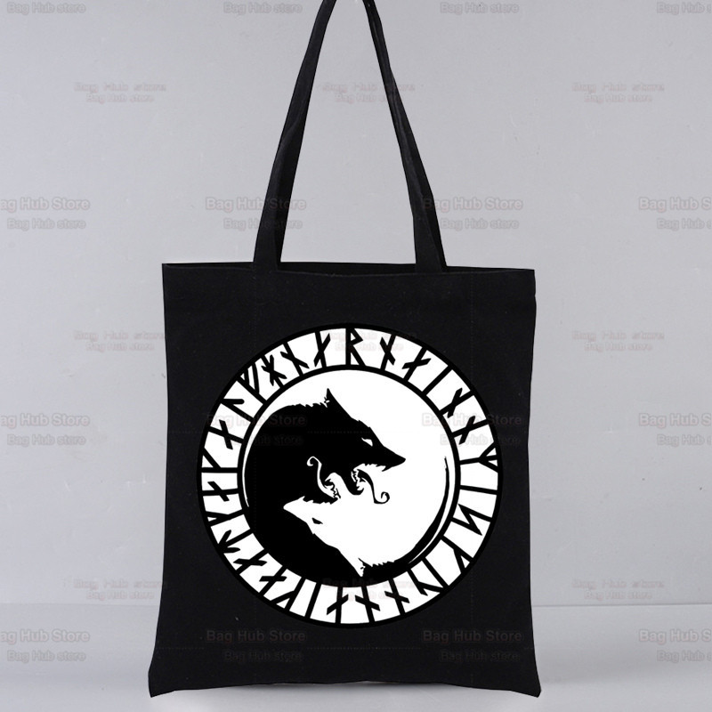 Berserk agallas espada estilo leyenda impreso bolsa de lona Harajuku bolso de hombro de moda bolsa de compras portátil AliExpress