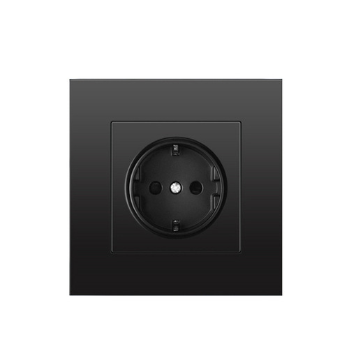 Foreign trade type 86 European standard wall power socket panel European European standard German style 16A German standard round hole panel socket
