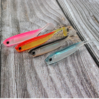 Capuchin Rainbow Fish Road sub- Soft fish silica gel Soft bait Multicolor Built-in laser Striped bass Alice mouth