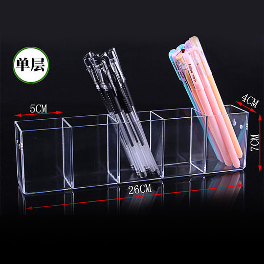 Acrylic Eyebrow Pen Holder Pen Holder Pen Holder Display Storage Box Pencil Holder Transparent Pen Ballpoint Pen Suitable Storage Box