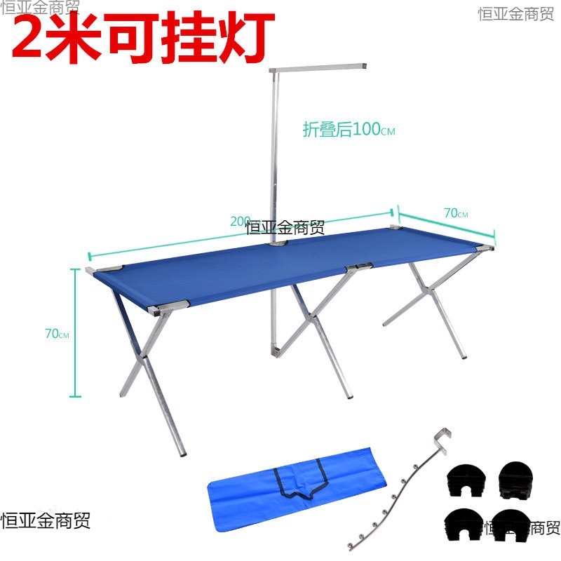 1.1cm超厚地摊货架带轮子 折叠桌子可拆卸厂家批发夜市摆摊展示架