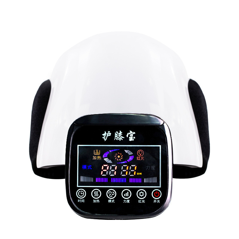 Instrumento de masaje de la articulación de la rodilla caliente comprimir dolor artefacto rodillera electroterapia calefacción caliente vieja pierna fría masajeador