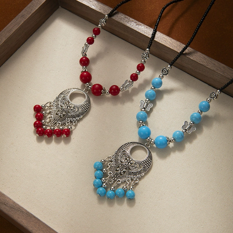 Трансграничный национальный стиль экзотический лоб с бахромой