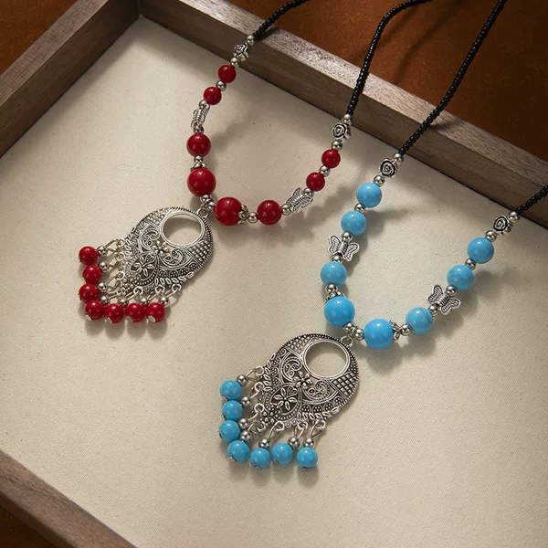 Cross-border Ethnic Style Exotic Headwear Tassel Plaster Eyebrow Pendant Retro Style Headwear