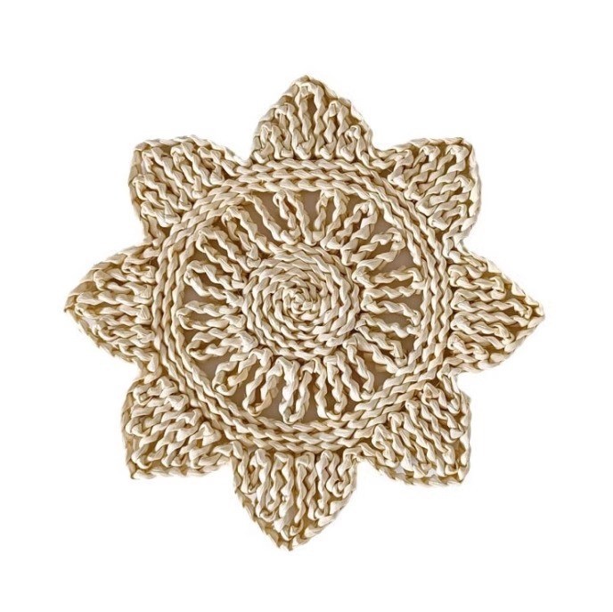 Juego de adornos de pared de paja tejido de paja tejido a mano hierba de calabaza hierba colgante de piel de maíz colgante de pared folklore bohemio