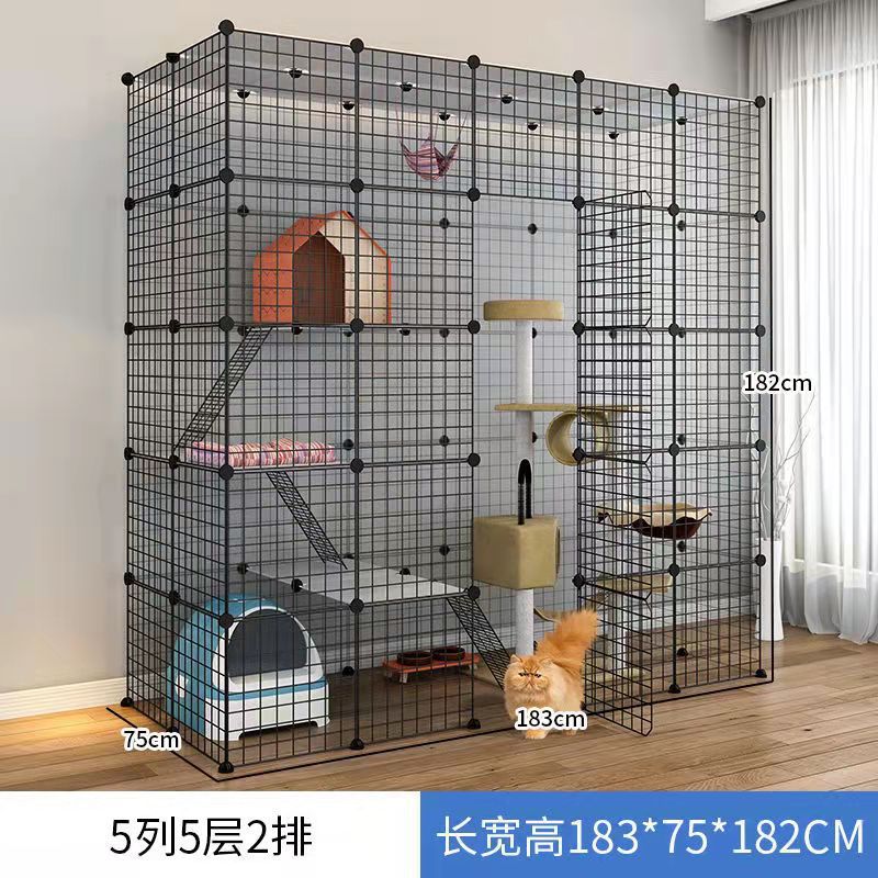Jaula de gato de gran tamaño Villa oferta especial Casa de gato de tres capas hogar interior mascota gato casa nido espacio de gran tamaño plegable