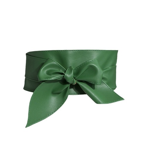 Women's Versatile Decorative Belt Women's Wide Waistband Soft Leather Ribbon Waistband Knotting Belt