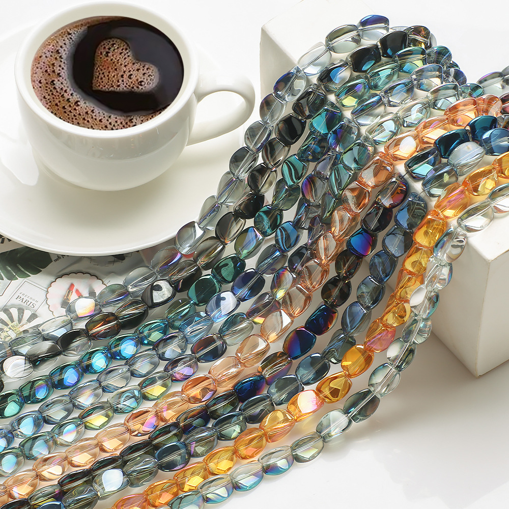 32g Weight Beads Jewelry Making Type 10 * 12mm Jewelry Making Size DIY Jewelry Accessories Classification 20 PCS/Package Quantity glass Material Irregular Pattern Plating Design Simple Style Style 20 PCS/Package 10 * 12mm Glass Irregular DIY Jewelry Accessories Beads 无
