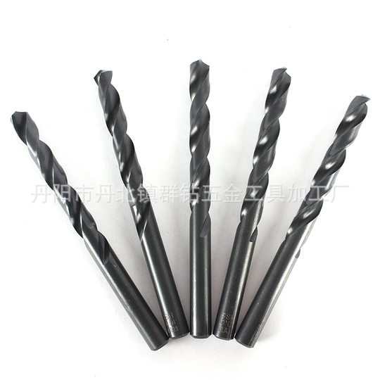 High-speed Steel 4341 Fully Ground Twist Drill Straight Handle Black Twist Drill Bit Stainless Steel Metal Iron Aluminum Hole Drill Bit