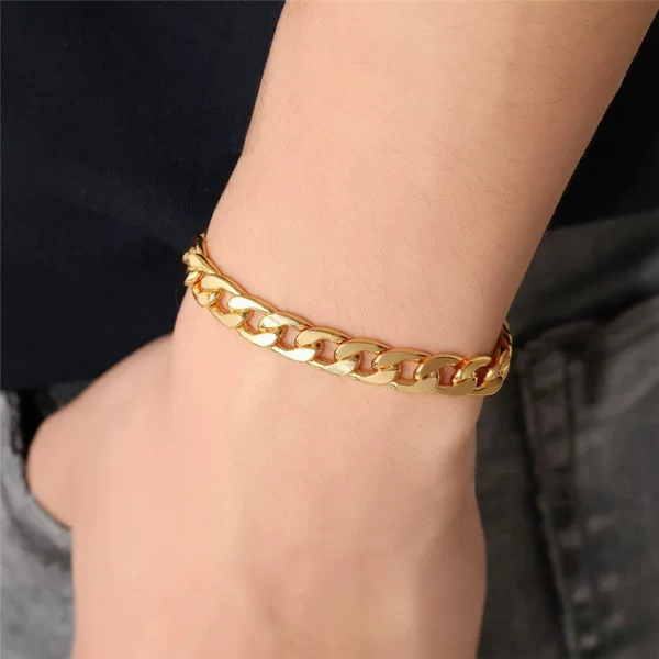 European and American Cross-Border Popular Men's Side Bracelets Wholesale Factory High-End Men's New Bracelets Necklaces Accessories Jewelry