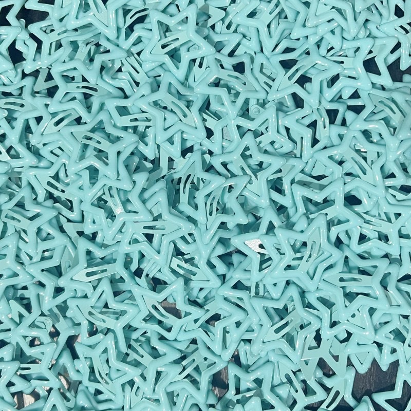 SKU图_星星发夹蓝绿色SL-60017