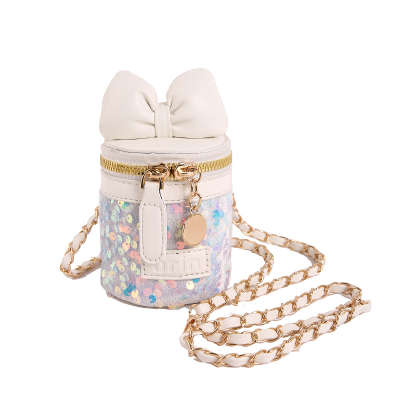 Bolsas para niños 2026 nuevas bolsas de moda de sequillas para niños y niñas bolsas de cadena lindas bolsas de arco mini bebés