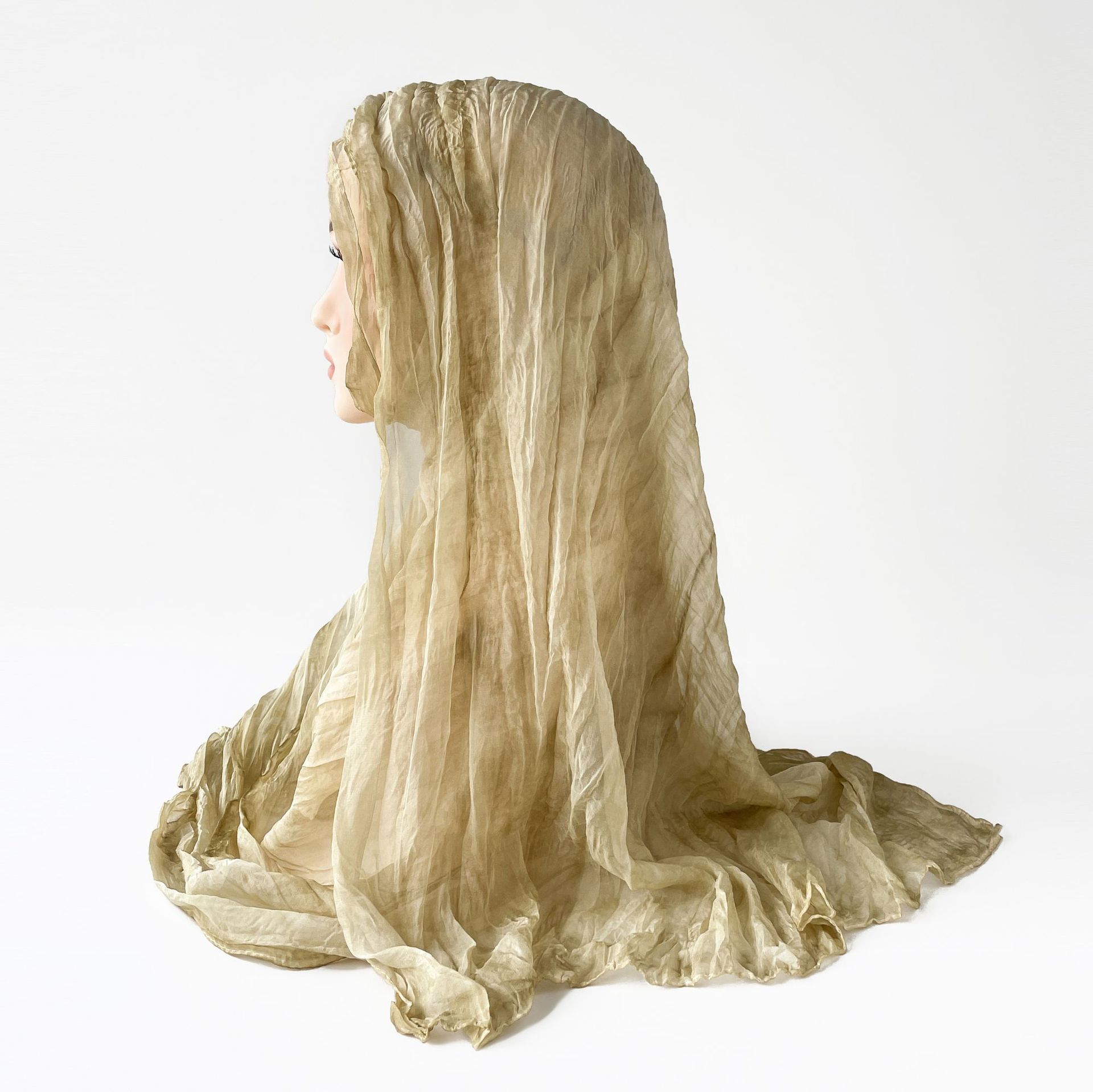 Women's Silk Scarf Lightweight Sunscreen Headscarf For Women_voghion.com