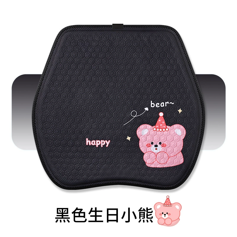 Охлаждающая подушка для сиденья автомобиля и офисного кресла из силикона с эффектом сот, прямые поставки с завода, летняя, дышащая, с мультяшным дизайном