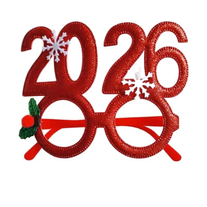 クロスボーダー新しいクリエイティブクリスマス 2026 メガネ子供のパーティー用品クリスマス装飾メガネフレーム卸売|undefined