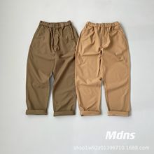MDNS余文乐同款日系新款JP混纺面料两色休闲直筒长裤偏修身