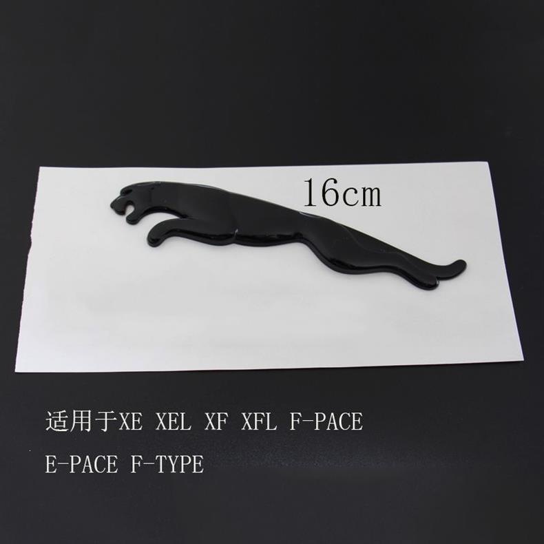 Suitable for Jaguar black car logo XJL XEL XFL FPACE AWD rear trunk logo with leopard English lettering