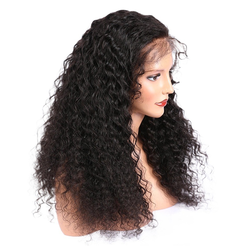 2020 transfronteriza nueva peluca cabeza cubierta europea y americana Peluca de fibra química de alta temperatura fábrica de seda al por mayor medio largo pelo rizado