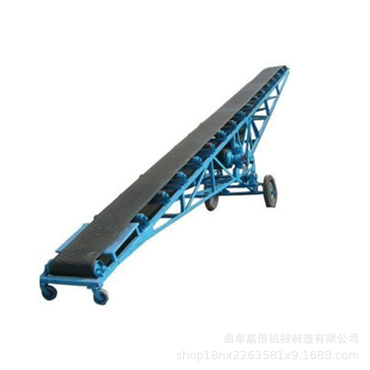 爬坡移动皮带输送机 稳定矿用砂石输送设备 石料流水线输送可定制